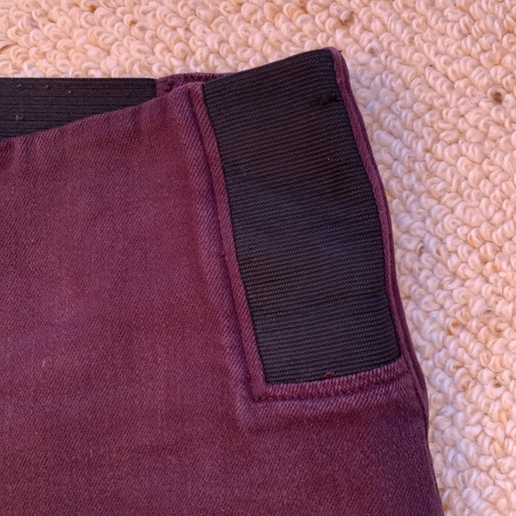 Toorallie burgundy Merino Denim pants - Picture 2 of 5